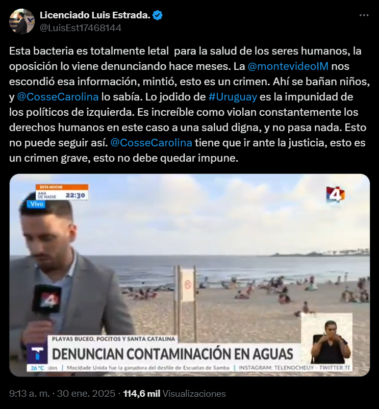 bacteria "letal" playas