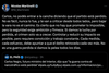 tweet de Nicolas Martinelli sobre Carlos Negro