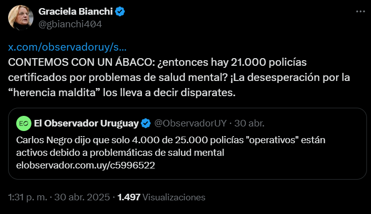 bianchi tuit policías