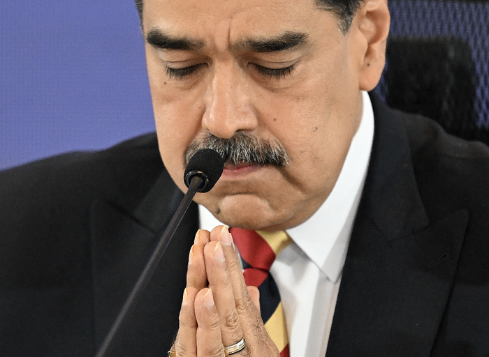 Nicolás Maduro, el 1º de setiembre, en Caracas. · Foto: Juan Barreto, AFP