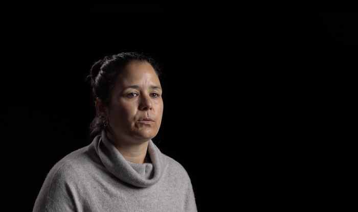 Mara Hoffmeister en "Nacer con respeto - Rompiendo el silencio sobre la violencia obstétrica en Uruguay"