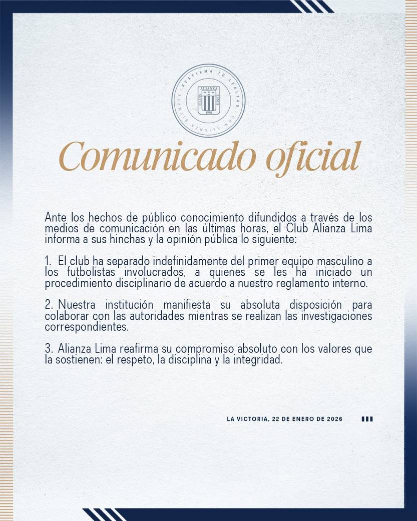 comunicado a lima