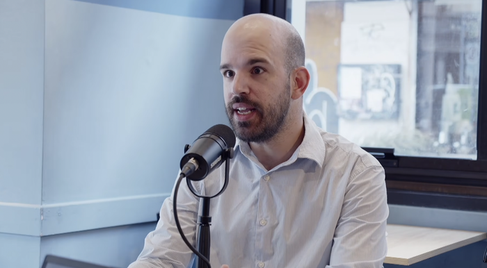 Sebastián Angiolini, del colectivo Montevideo más linda.
Foto: la diaria radio