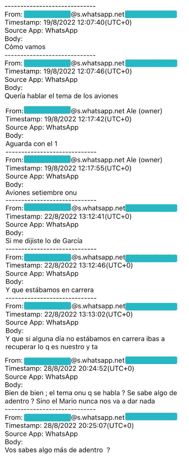 Chats Astesiano aviones onu