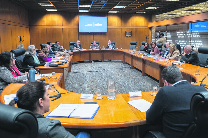 Comisión de Lavado de Activos, ayer, en el Parlamento. · Foto: Gianni Schiaffarino