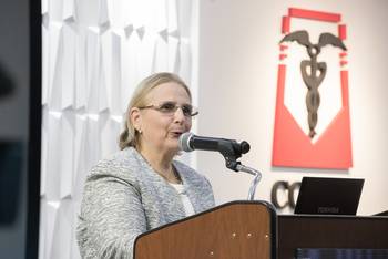 Cristina Freire, presidenta del Colegio de Contadores, Economistas y Administradores del Uruguay (archivo). · Foto: Alessandro Maradei