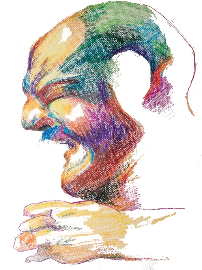 Foto principal del artículo 'Cantor de fútbol, jugador de tango' · Ilustración: Ramiro Alonso