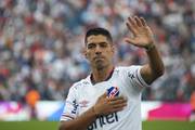 Luis Suárez, es presentado como nuevo jugador de nacional, el 31 de julio de 2022, en el estadio Gran Parque Central.
Foto: Alessandro Maradei