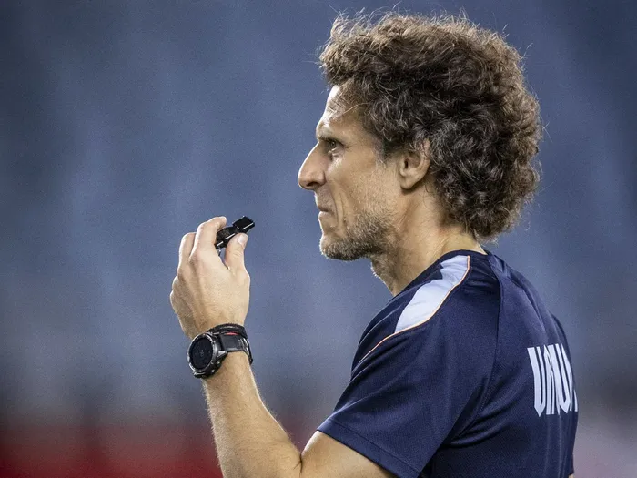 Diego Forlán, el 23 de setiembre, en Japón. · Foto: AUF, S/D de autor