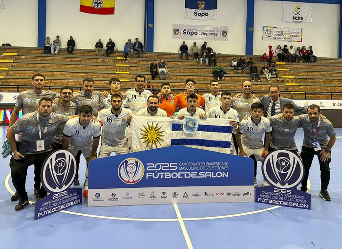 Selección Uruguaya de fútbol de salón. Foto: Fútbol de Salón Pando