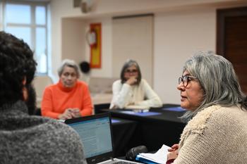 Nirian Carbajal (d), integrante del Consejo de Formación en Educación. · Foto: MEC