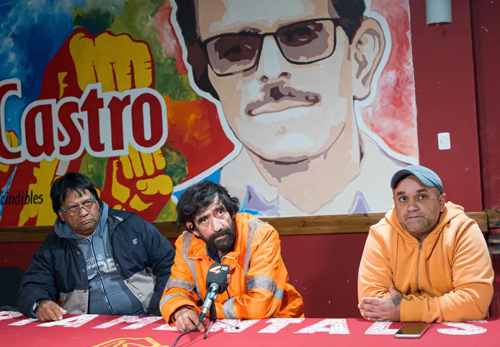 Conferencia de prensa del Sunca en Paysandú. · Foto: Ariel Volpi