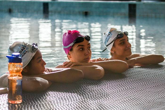 Nadadoras artísticas entrenan en el Campus Municipal de Maldonado 
 · Foto: Nathalie González