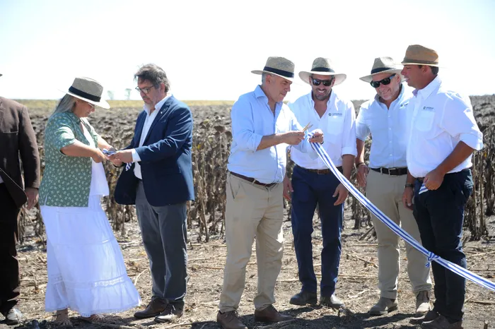 Yamndú Orsi, en la inaguración de la cosecha de girasol, el 5 de marzo de 2026.
Foto: Federico Rodriguez Bissio, Presidencia de la República.