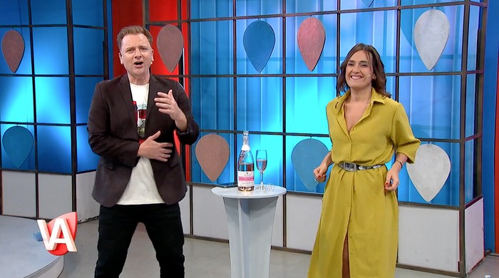 Eduardo Colo Gianarelli y Analaura Barreto, en Dale que va, en canal 10.