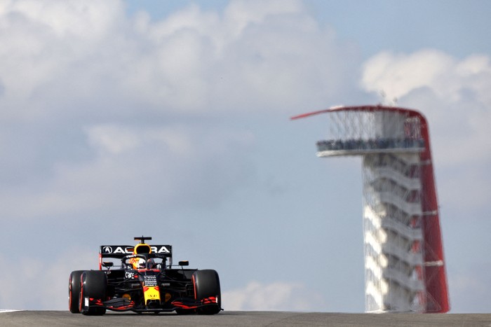 Max Verstappen, durante la práctica antes del Gran Premio de F1, el 22 de octubre, en el Circuito de las Américas, en Estados Unidos. Foto: Jared C. Tilton, Getty Images, AFP