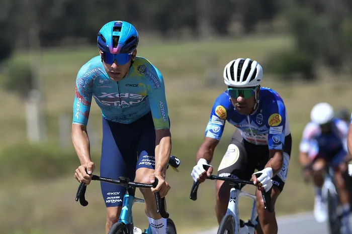 Thomas Silva durante la prueba de ruta del Campeonato Nacional de Ciclismo, en la ciudad de Rocha (archivo, febrero de 2025).
