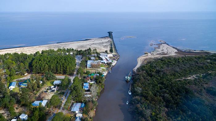 Desembocadura Boca del Cufré. Foto: Marcelo Campi, wikimedia