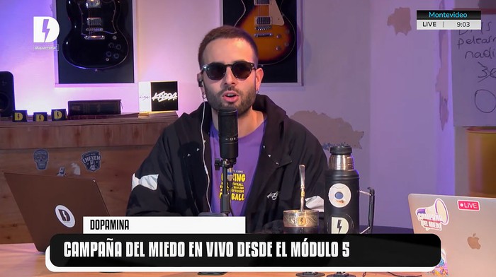 Marcos Casas en del programa Dopamina. Foto: Captura de Dopamina.