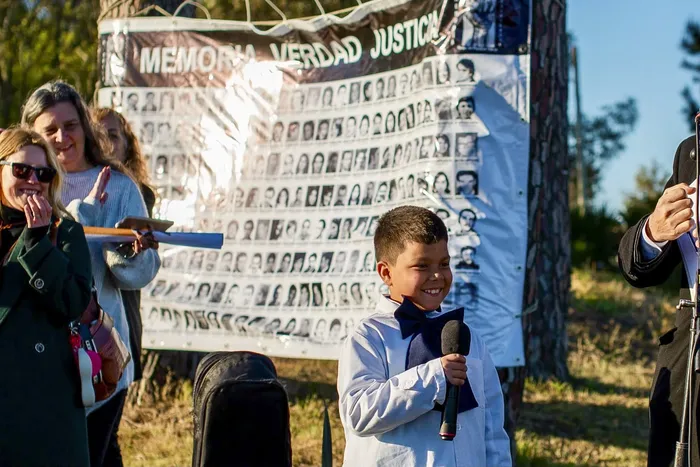 Inauguración del memorial a Julio Castro, el 22 de setiembre, en Parque del Plata. · Foto: Difusión
