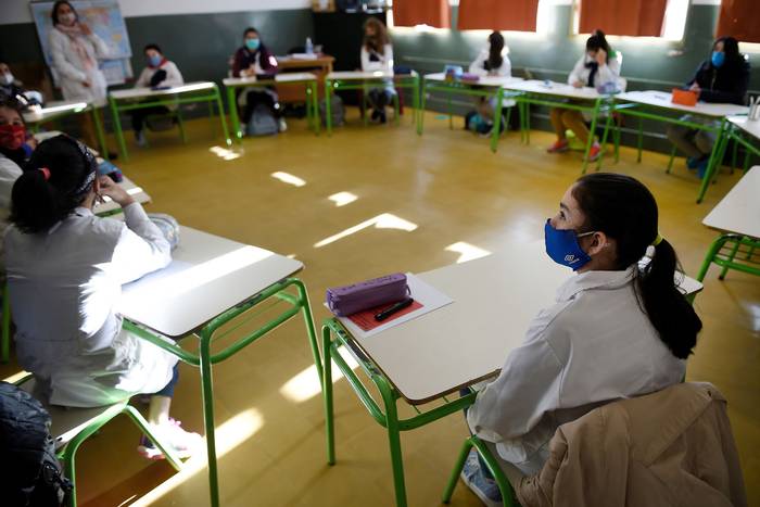 Escuela Japón de Montevideo (archivo, junio de 2020). · Foto: Nicolás Celaya / adhocFOTOS