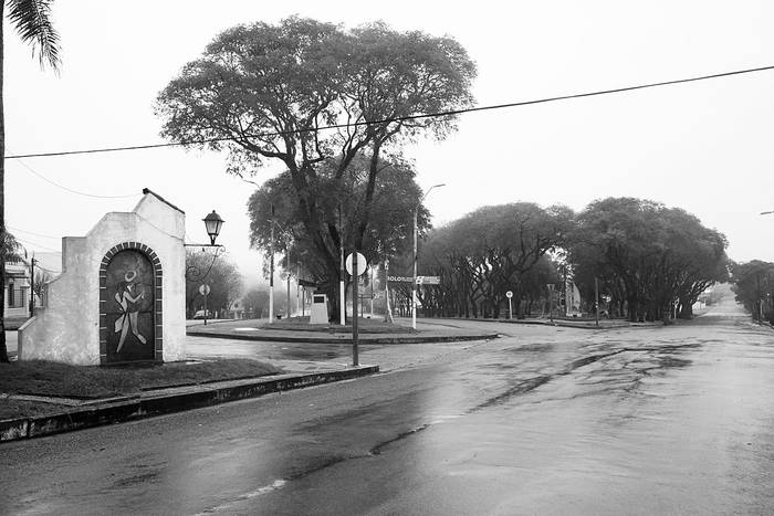 Monumento a la cumparsita en avenida Brasil, departamento de Treinta y Tres.  · Foto: Diego Hernández