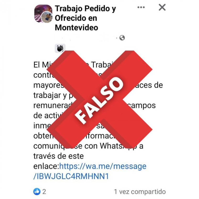 Mensaje falso MTSS