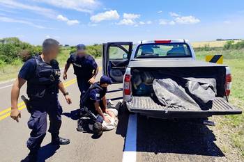 Operativo policial en el que se incautó más de 400 kg de pasta base en Paysandú. · Foto: Ministerio del Interior
