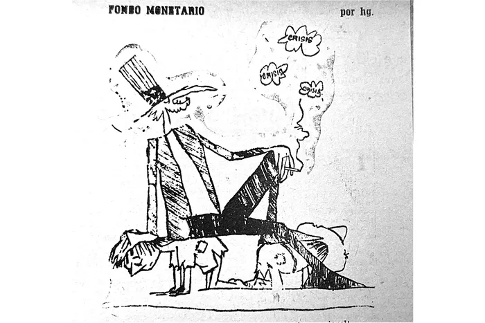Ilustración de Eduardo Galeano para el diario _El Sol_ (1959).