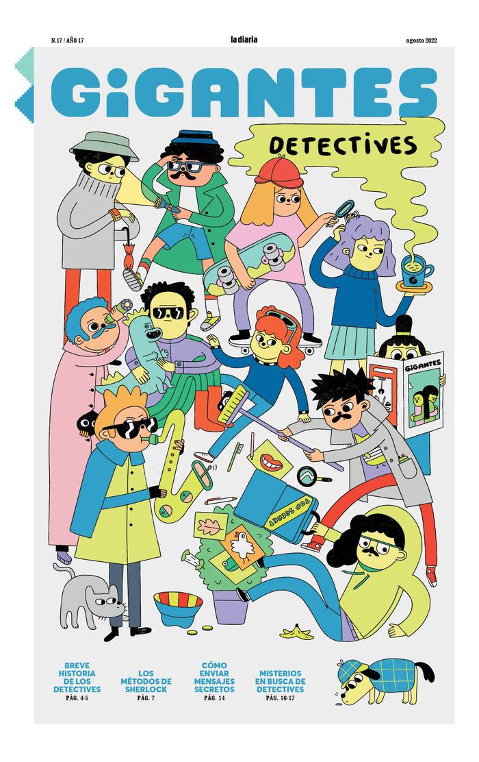 Foto principal del artículo 'Gigantes #17: en busca de detectives' · Ilustración: Sabrina Pérez