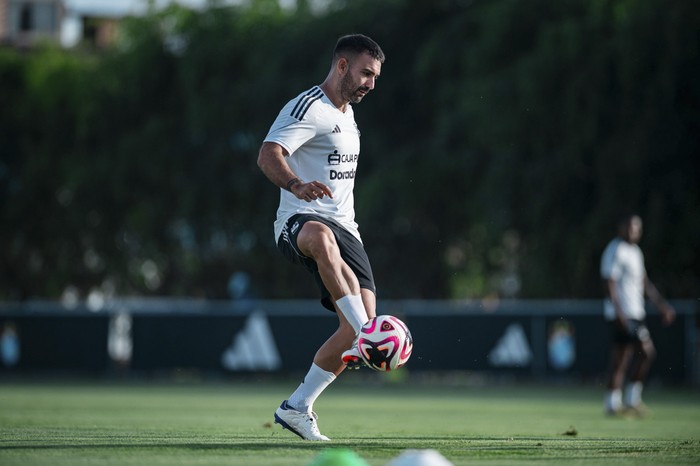 Martín Cauteruccio en el inicio de la pretemporada. foto: @clubSCristal