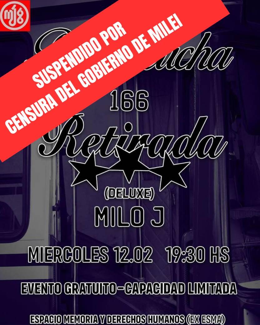 suspensión show Milo J