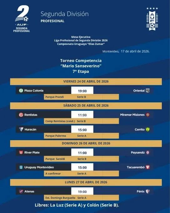 fecha de la b última
