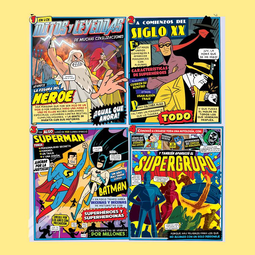 Breve historia de los superhéroes