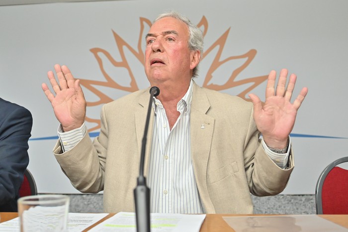 Luis Alberto Heber, el 4 de febrero, en el Parlamento. · Foto: Martín Hernández Müller