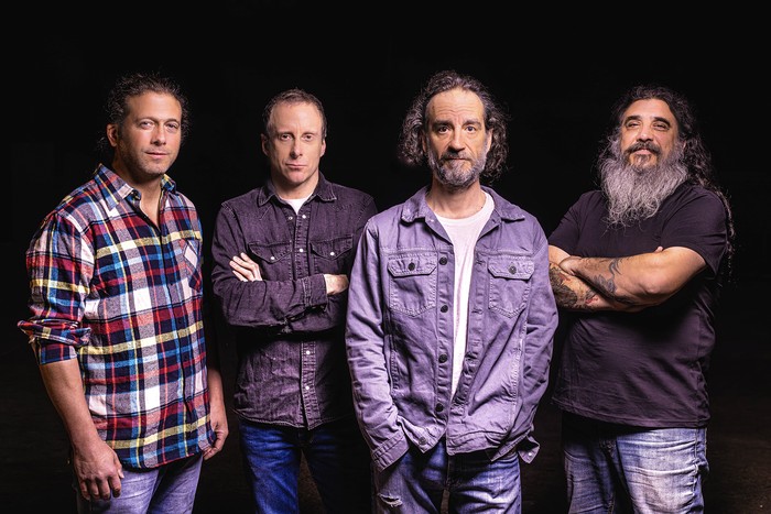 Guzmán Mendaro, Diego Martino, Rodrigo Trobo y Frank Lampariello. Foto: Marcos Mezzottoni, difusión.