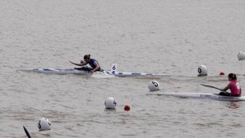 Emilia Milich, de Uruguay, el 21 de agosto, en los Juegos Panamericanos júnior. Foto: COU, gentileza, Santiago Fauz.