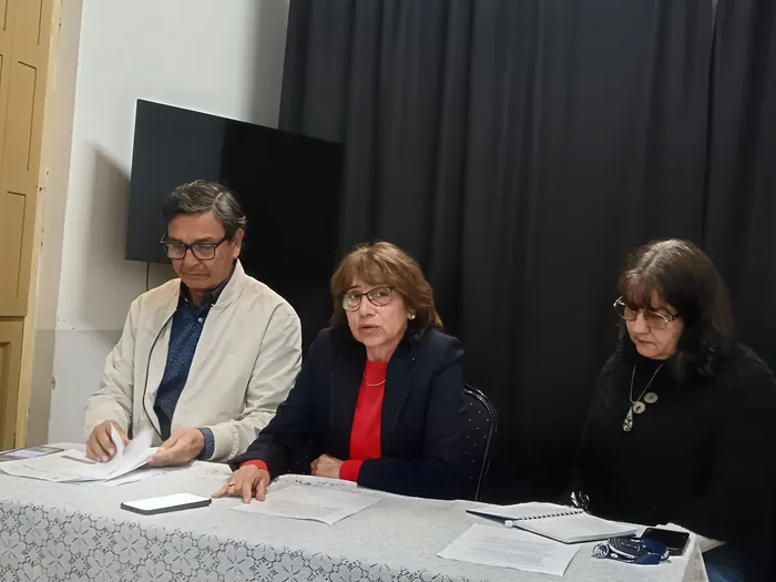 Horacio Merlo, Mary Gómez y Carmen Pintos. · Foto: Difusión