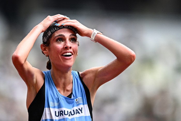 Julia Paternai, el 13 de setiembre , en Tokio. Foto:AFP