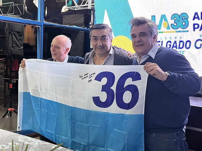 Javier García, Walter Godoy y Carlos Camy. Foto: prensa de Walter Godoy