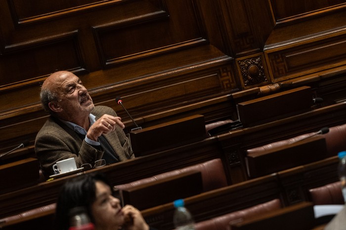 Ubaldo Aíta, el 14 de agosto, en la Cámara de Diputados. · Foto: Mara Quintero