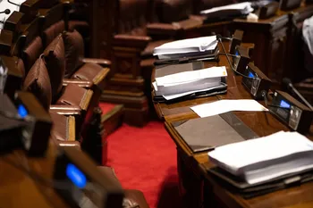 Sesión de la Cámara de Diputados, el 23 de febrero. · Foto: Gianni Schiaffarino