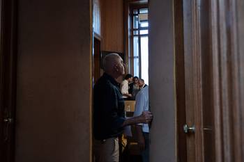 Carlos Negro, el 9 de febrero, en el Parlamento. · Foto: Inés Guimaraens