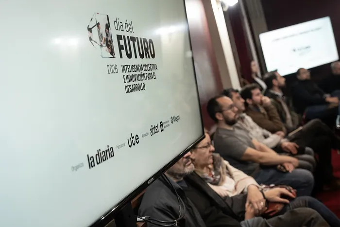 Charla “¿Cómo construir el Uruguay de 2050?”, en el marco del Día del Futuro, el 28 de setiembre, en la sala Maggiolo de la Udelar, en Montevideo. · Foto: Inés Guimaraens