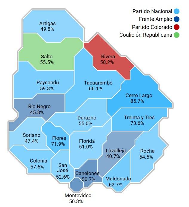 Mapa de resultados