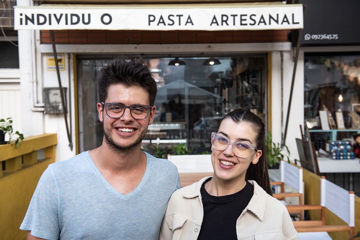 Bruno Oreggioni y Ayelén Fernández de Individuo Pasta. · Foto: Gianni Schiaffarino