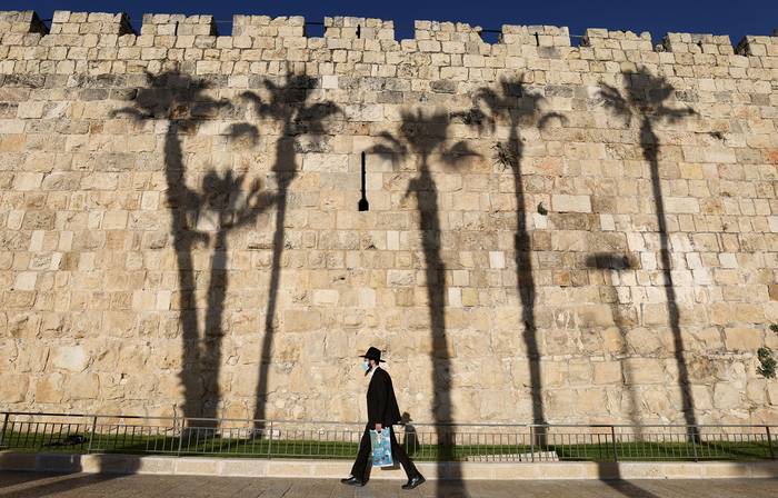Muralla de la Ciudad Vieja de Jerusalén, el 10 de diciembre.  · Foto: Emmanuel Dunand, AFP