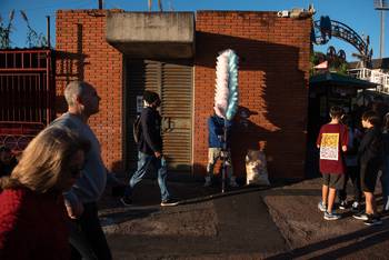 Juegos mecánicos del Parque Rodó. Foto: Gianni Schiaffarino