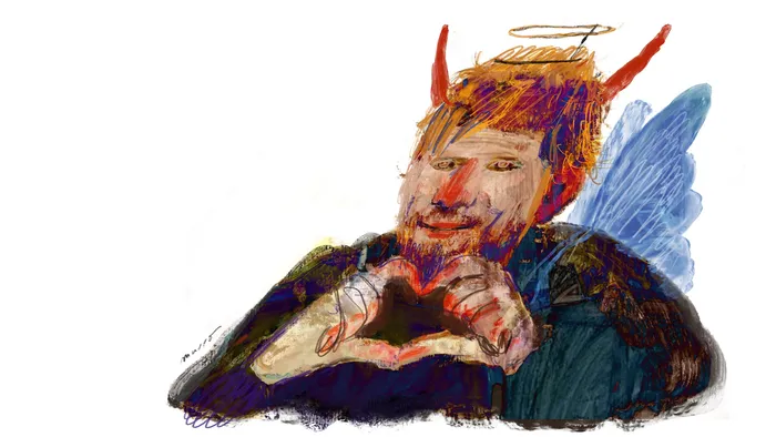 Foto principal del artículo 'Ed Sheeran y los límites del buenismo' · Ilustración: Federico Murro