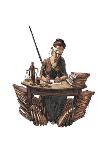 Foto principal del artículo 'La Corte Electoral paga los platos rotos' · Ilustración: Federico Murro